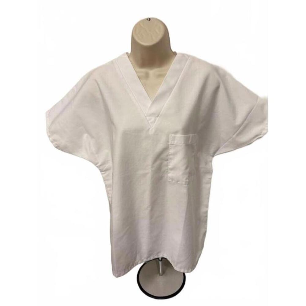 UNITED UNIFORMS WOMENS‎ SCRUB TOP SMALL WHITE